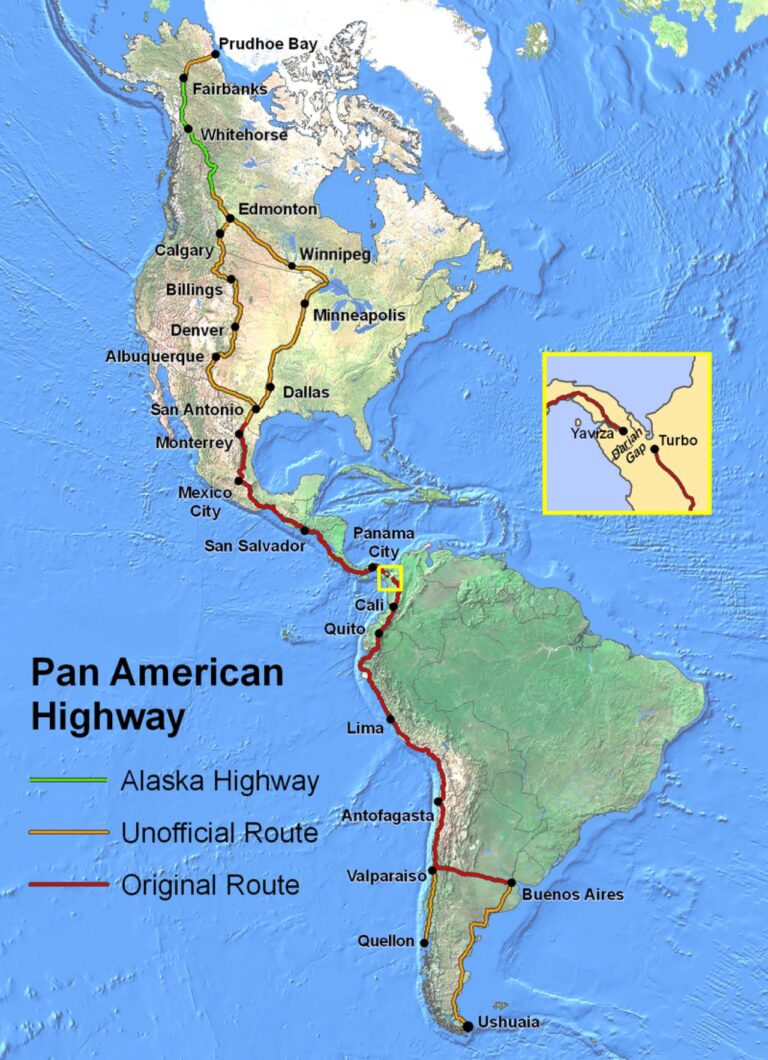 Rota Pan-Americana: do Alaska até Argentina.