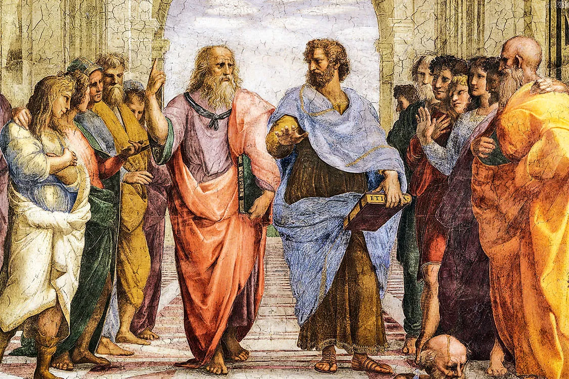 Escola de Atenas - Platão e Aristoteles