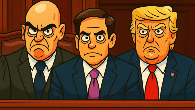 ALEXANDRE DE MORAES, MARCO RUBIO E TRUMP