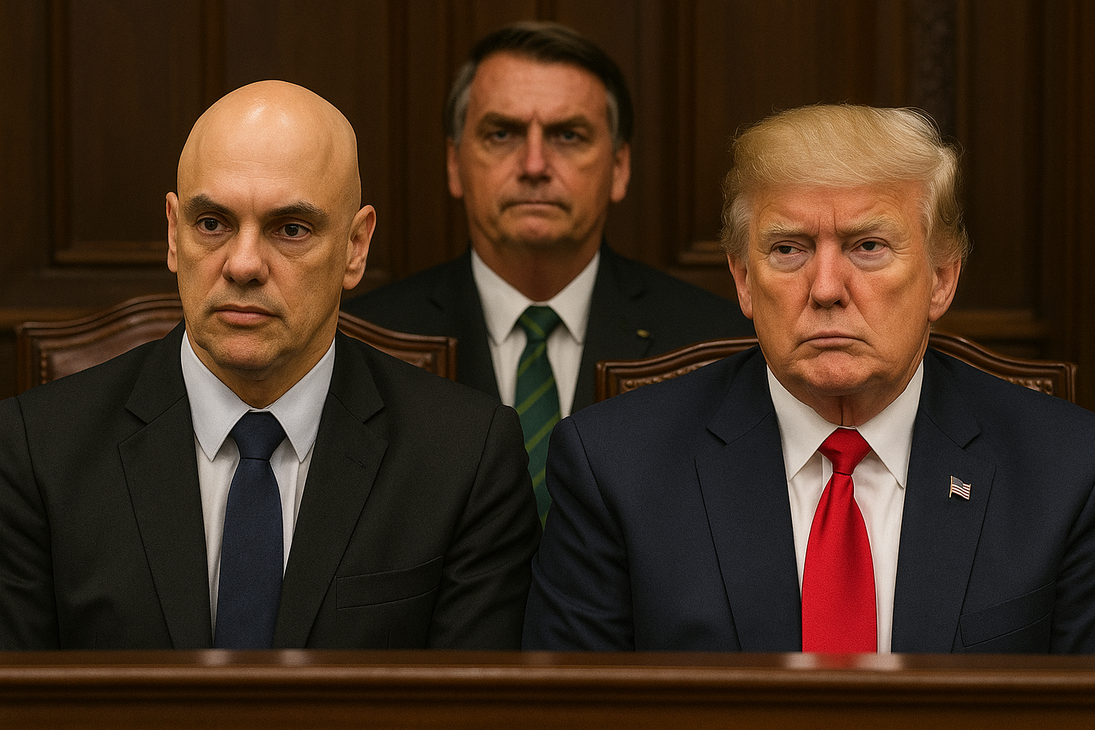 DE MORAES, BOLSONARO E TRUMP