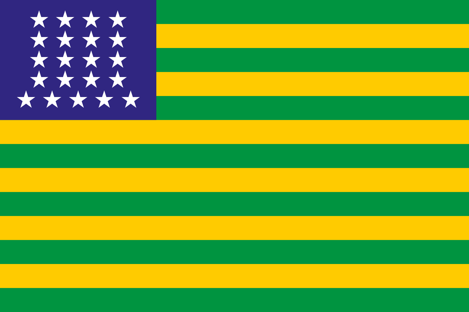 Bandeira do Governo Provisório dos Estados Unidos do Brasil (15 de novembro de 1889 - 19 de novembro de 1889)