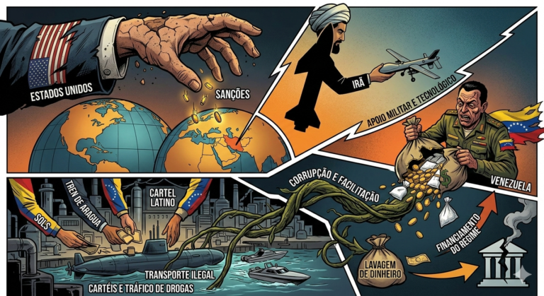 A grande estratégia dos EUA: Irã, Venezuela e os Cartéis