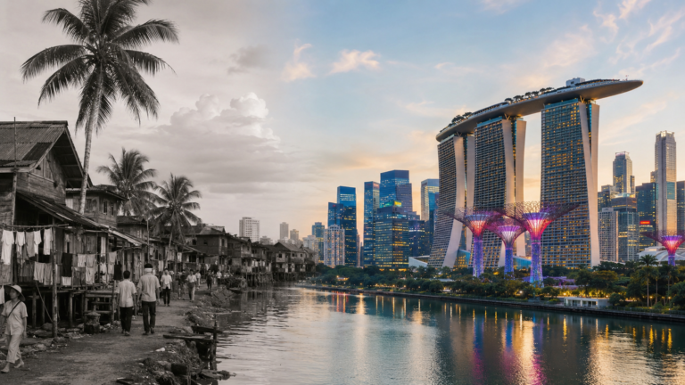 A história do desenvolvimento de Singapura