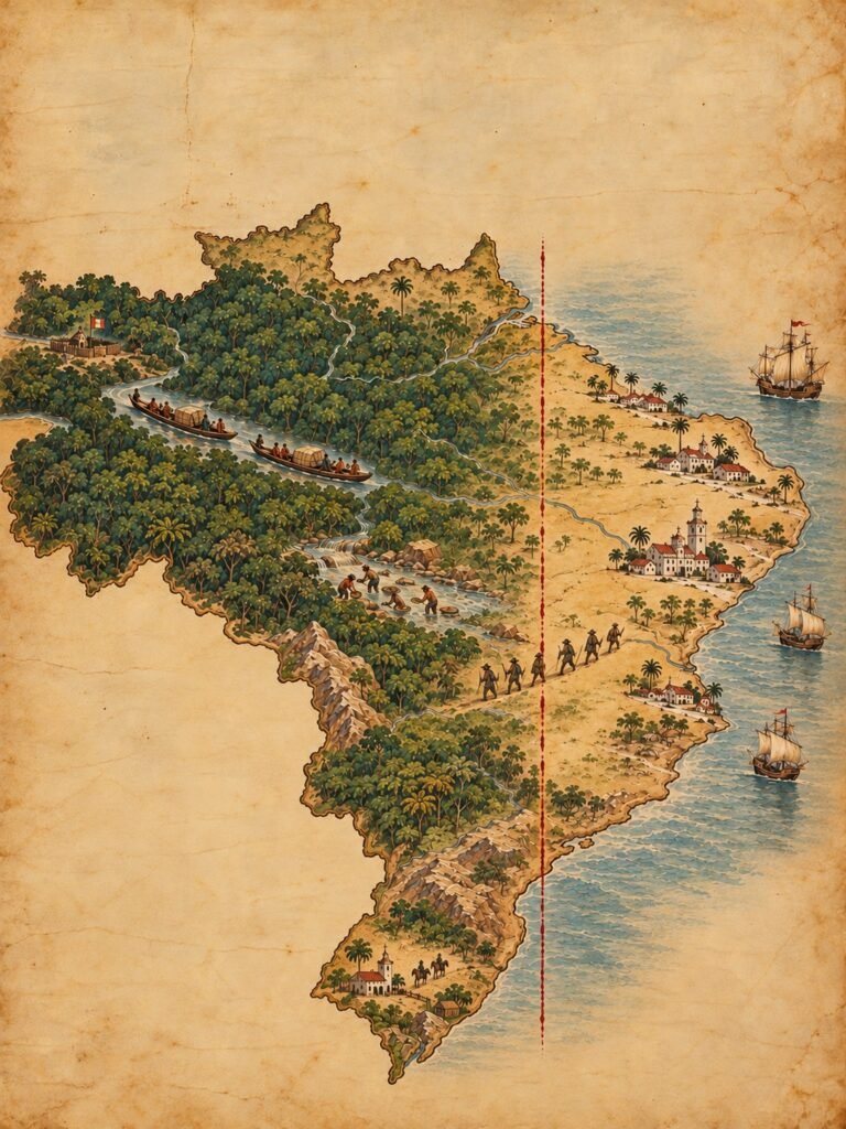 A expansão territorial do Brasil para o Oeste